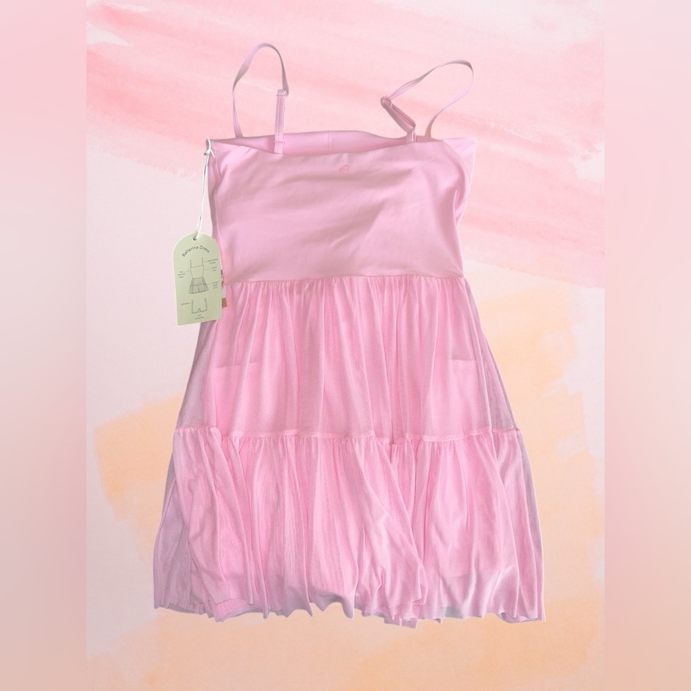 Blogilates Pink Balletcore Active Dress Built In Shorts Pilates Workout XS - Picture 2 of 7
